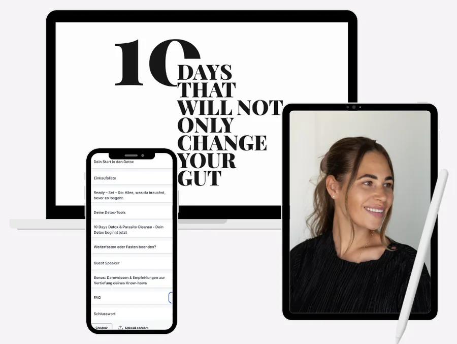Kursseite „10 Days“ auf Laptop, Tablet und Smartphone
